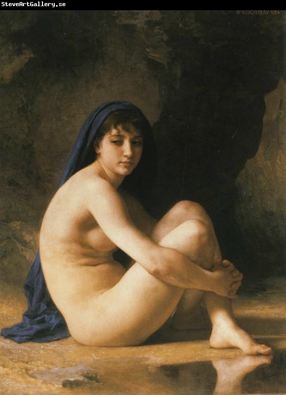 Adolphe William Bouguereau Seated Nude (mk26)